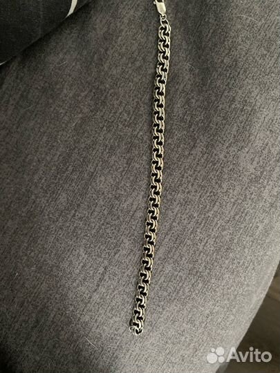 Серебряный браслет бисмарк