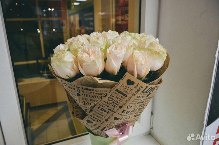 Цветы розы букет