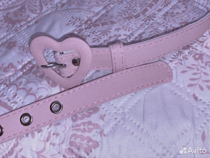 Пояс ремешок с сердечком в стиле лолита y2k