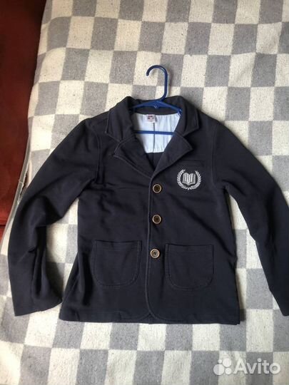 Пиджак школьный 128 синий