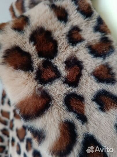 Искуственная шуба леопард