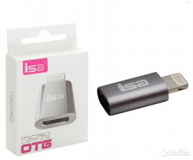Переходник Micro USB на Apple Lightning 8- Pin ISA