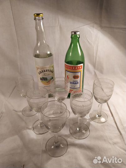 Рюмки вино-водочные СССР начало 60-х г.г. 20 века