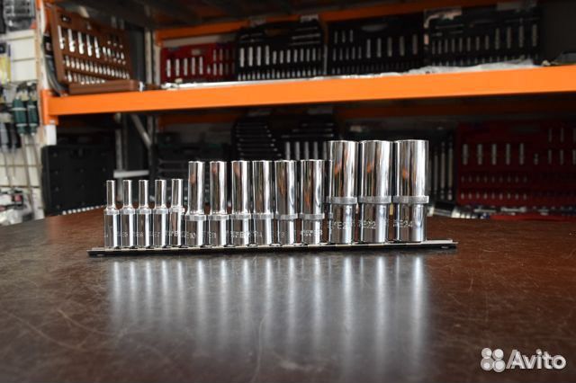 Набор головок torx торцевые глубокие 14пр ombra