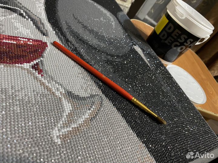 Алмазная мозаика готовая на подрамнике