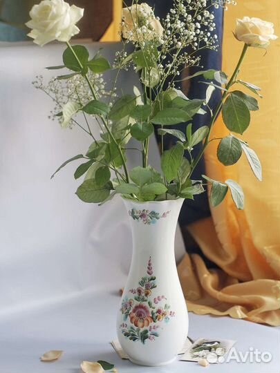 Ваза керамика для цветов ручная роспись