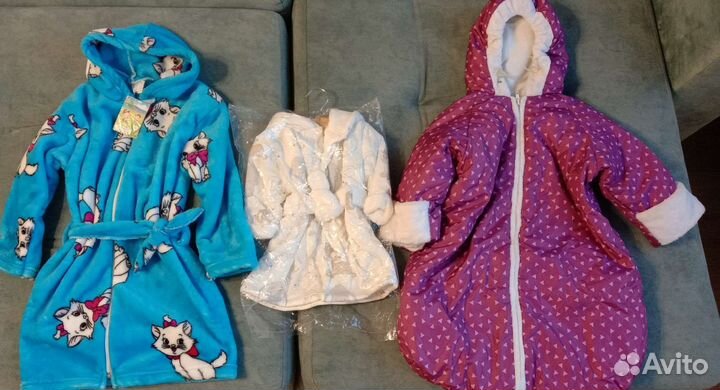 Новые детские халаты на девочку