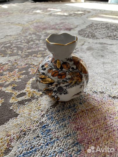 Блюдца и вазочка лфз СССР «Золотая осень»