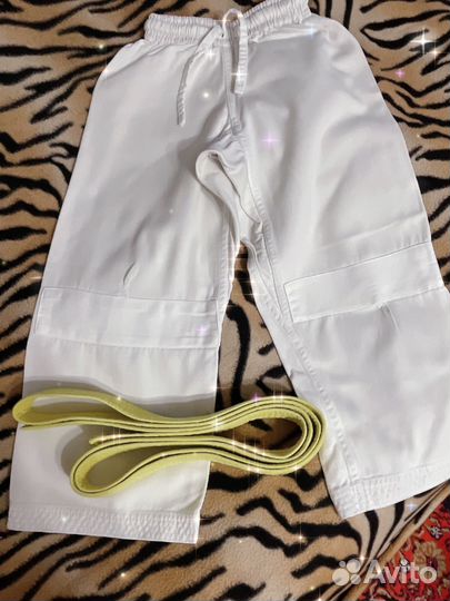 Пояс и брюки для дзюдо