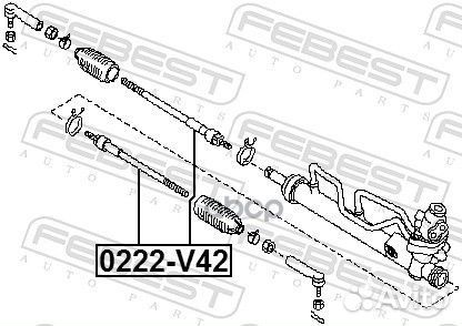 Тяга рулевая nissan quest v42 2003- 0222-v42 Fe