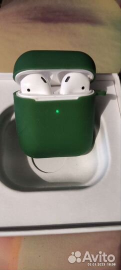 Беспроводные наушники AirPods 2 Premium +чехол