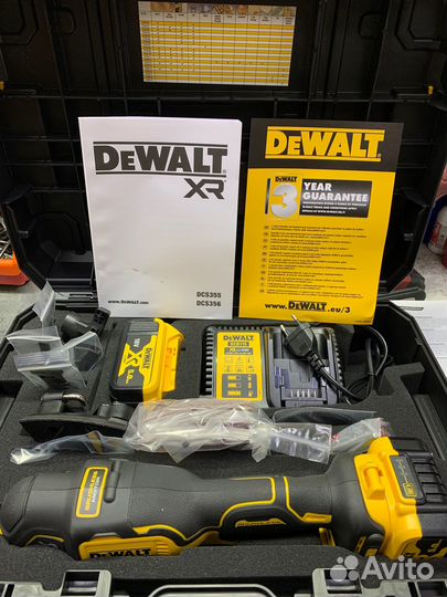 Аккумуляторный мультитул dewalt DCS356P2 (18в)