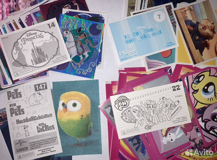 Наклейки Panini Принцессы Дисней, MLP и др