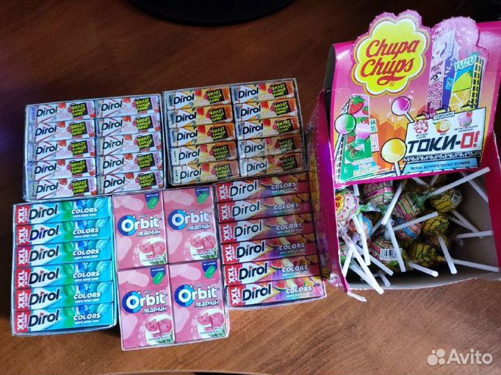 Жвачки, леденцы, чупа-чупсы