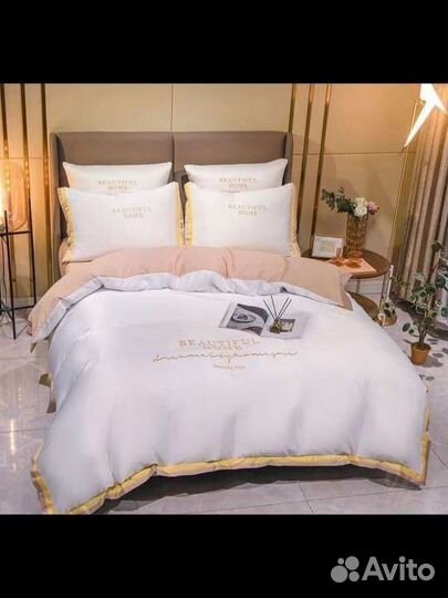 Постельное белье евро шелк-сатин