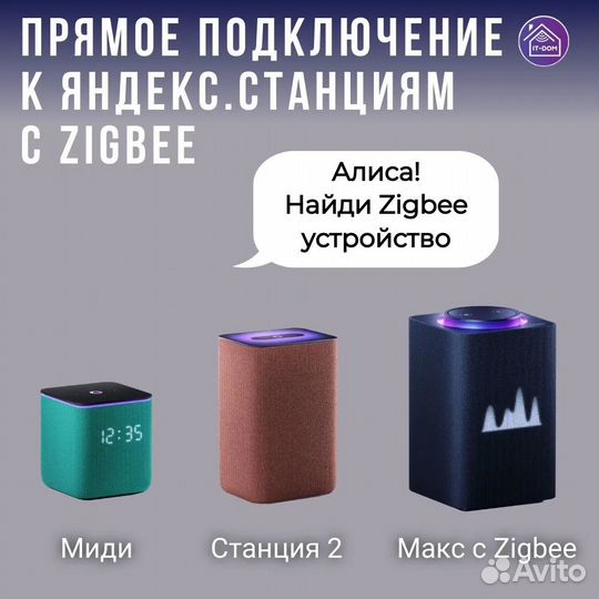 Умный датчик температуры и влажности Zigbee EKF