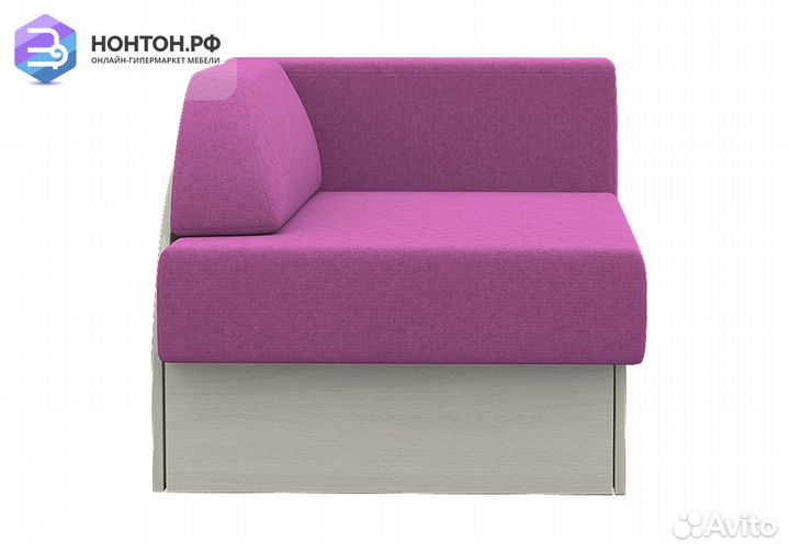 Диван еврокнижка №2 ясень шимо светлый / розовый