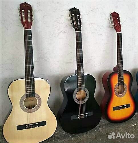 Гитара детская классика 6 струн липа черная