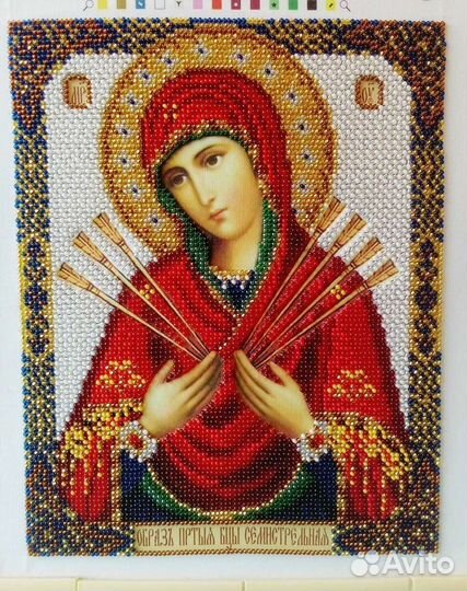 Икона вышитая бисером