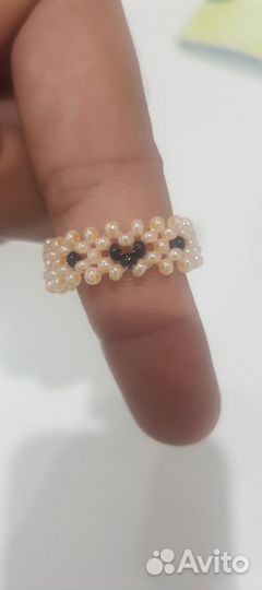 Кольцо из бисера