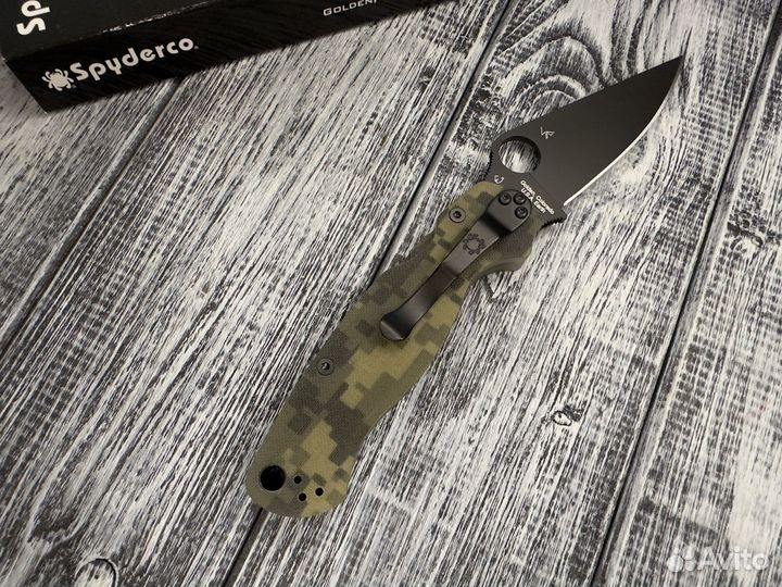 Нож Spyderco Paramilitary 2 Camo Black C81gpcmobk2