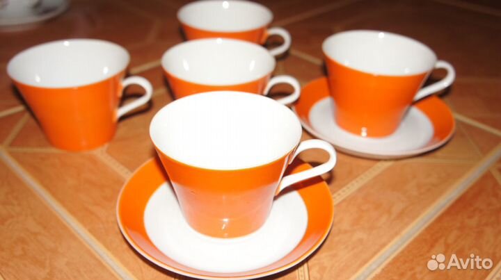 Набор чашек с блюдцами чай -кофе СССР и кнр