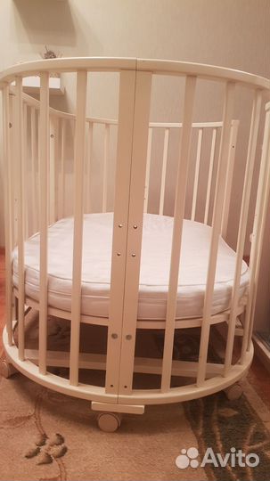 Кроватка Папа Карло 1/6(трансформер) +к-т 2 матрас