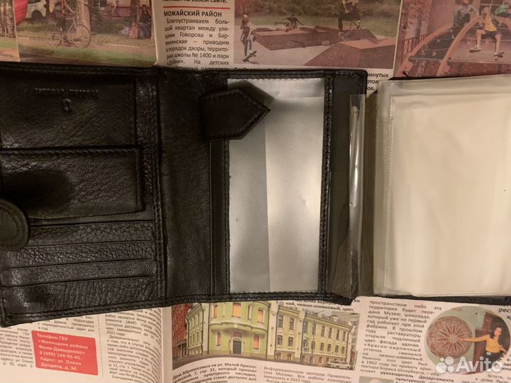 Портмоне натуральная кожа