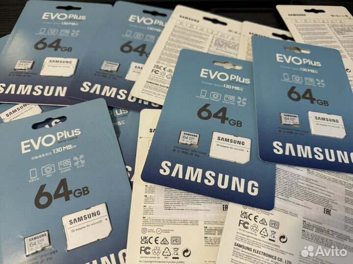 Карта памяти Samsung microsdxc 64GB Class 10