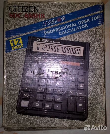Калькулятор Citizen 12 цифр безбатареечный