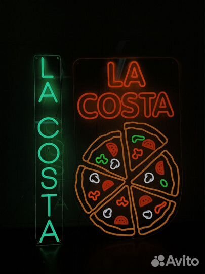 Неоновая вывеска / вывеска кофе / вывеска табак