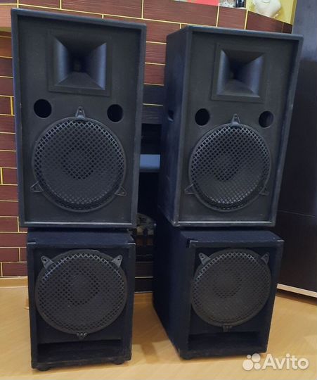 Колонки Сабвуферы Pro 2100W 4ш EF12