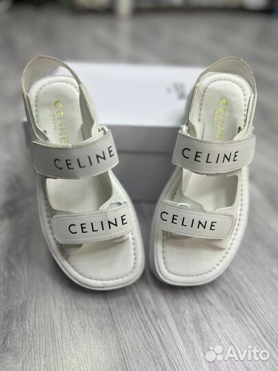 Сандалии Celine женские белые летние