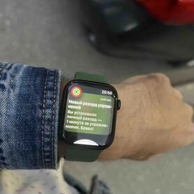 Apple watch 7 green + браслеты + коробка