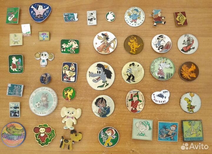 Значки мультфильмы СССР одним лотом
