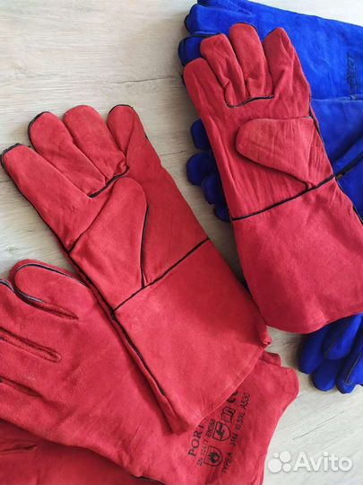 Перчатки краги сварщика спилковые, на подкладке