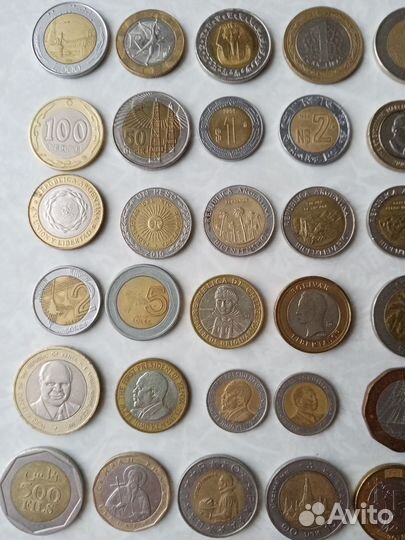 Иностранные монеты биметалл