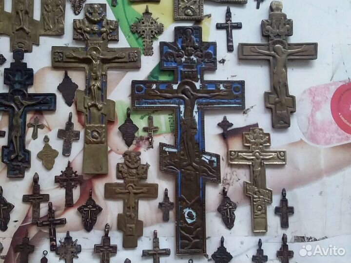 Коллекция крестов литьё медная пластика