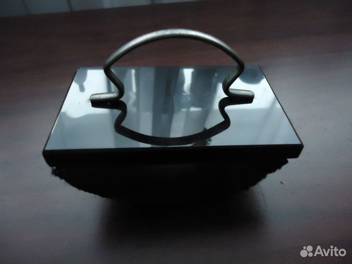 Икона старинная пресспапье мрамор