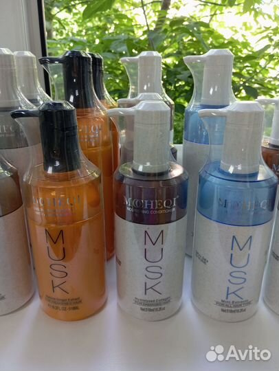 Mocheqi Musk 738 мл шампунь, кондиционер,маска