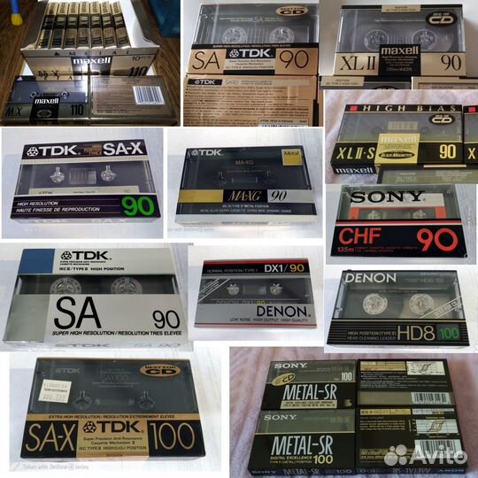 Sony basf tdk denon maxell jvc thats teac track