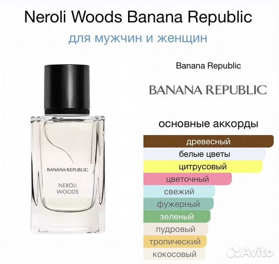 Neroli Woods Banana Republic edp 1 мл распив