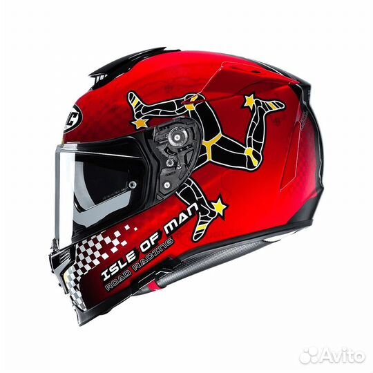 Шлем HJC rpha 70 isle OF MAN MC1