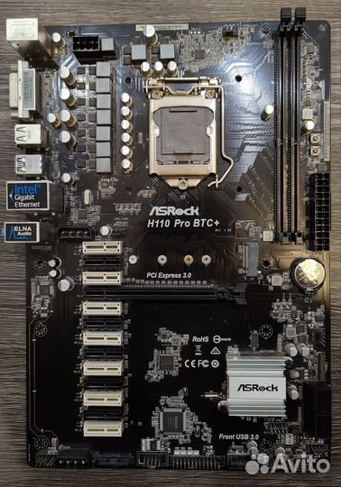 Материнская плата ASRock H110 Pro BTC+