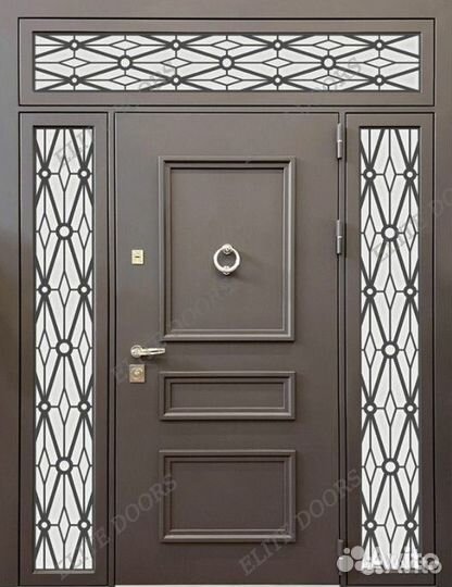 Металлическая входная группа в загородный дом