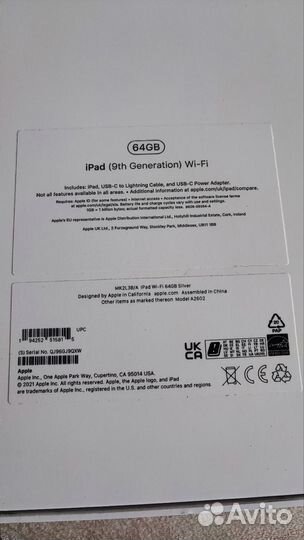 Apple iPad 9 64 gb Wi-Fi