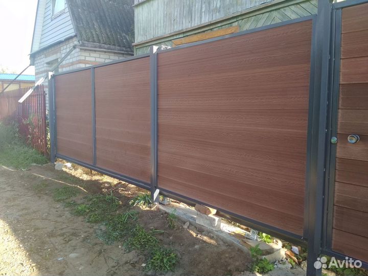 Откатные ворота с установкой