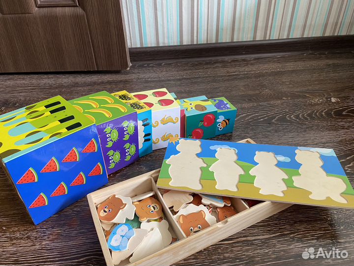 Развивающие игрушки сортер и пирамида