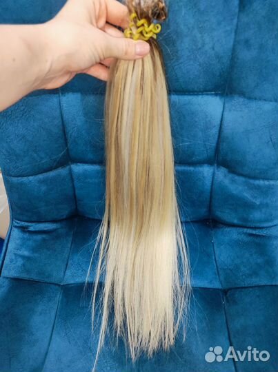 Волосы для наращивания 60 см омбре