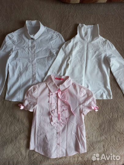Блузки школьные р.116-122